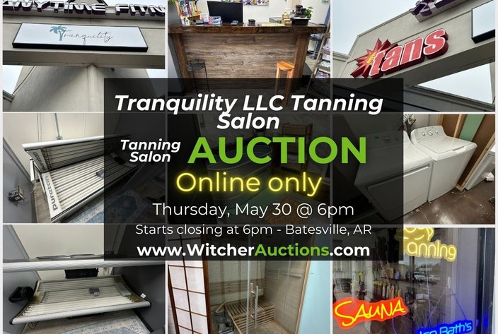 Image for Tranquility Tanning Salon LLC Tanning Equipment Auction