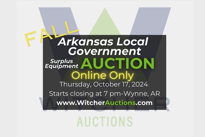 Image for 2024 Fall Arkansas Local Governments and Agencies Surplus Equipment Auction