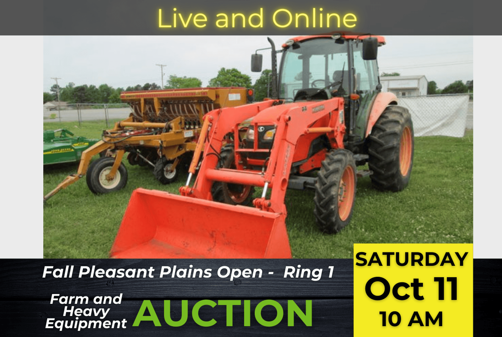 Image for 2025 Fall Pleasant Plains Open Farm and Heavy Equipment Auction - Ring 1