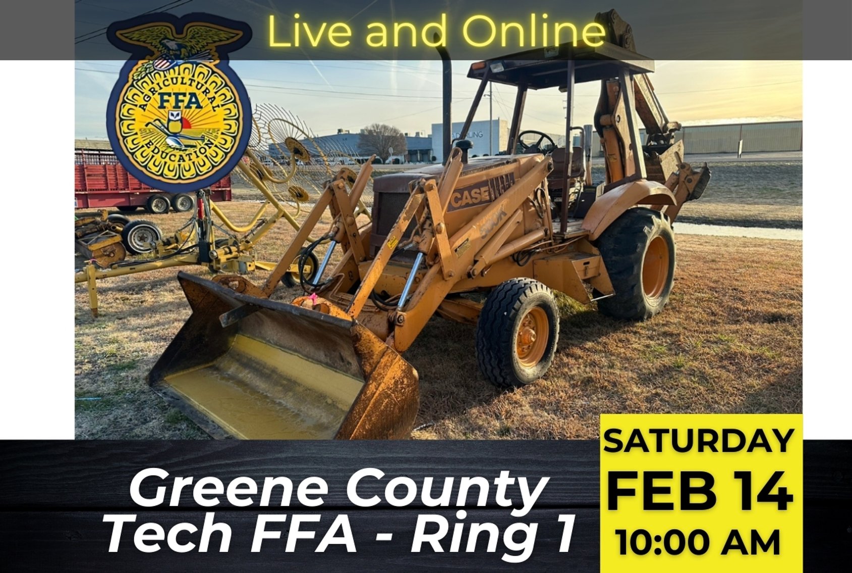 Image for Ring 1 - 2026 Greene County Tech FFA Annual Open Farm and Heavy Equipment Auction