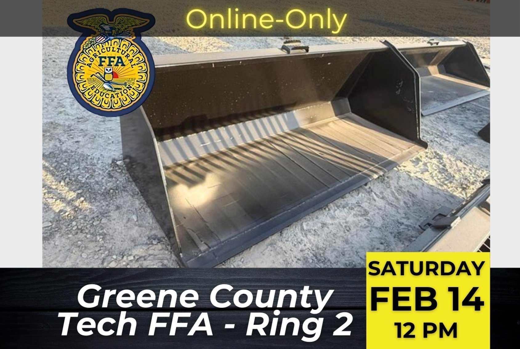 Image for Ring 2 - 2026 Greene County Tech FFA Annual Open Farm and Heavy Equipment Auction -