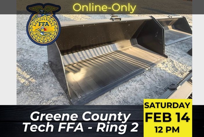 Image for Ring 2 - 2026 Greene County Tech FFA Annual Open Farm and Heavy Equipment Auction -