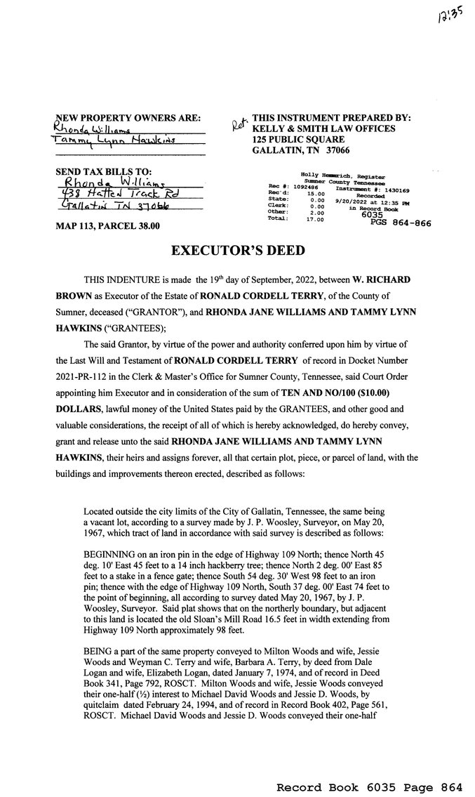 Image for Terry Estate Land Auction