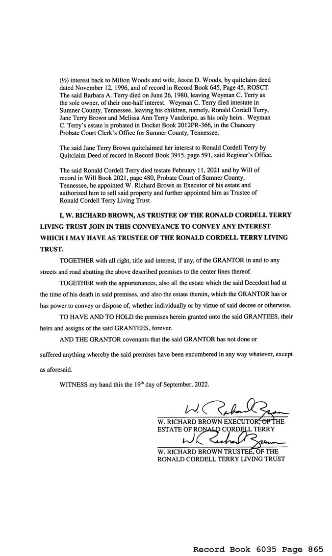 Image for Terry Estate Land Auction