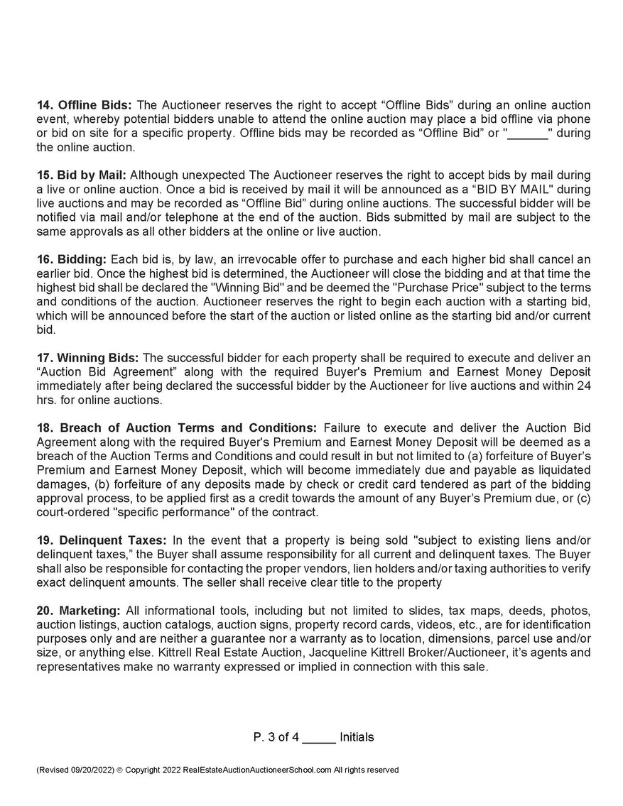 Image for Terry Estate Land Auction