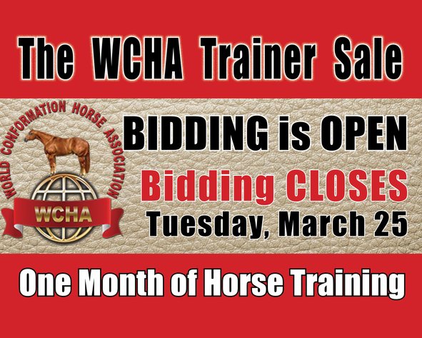 Image for 2025 WCHA Trainer Sale