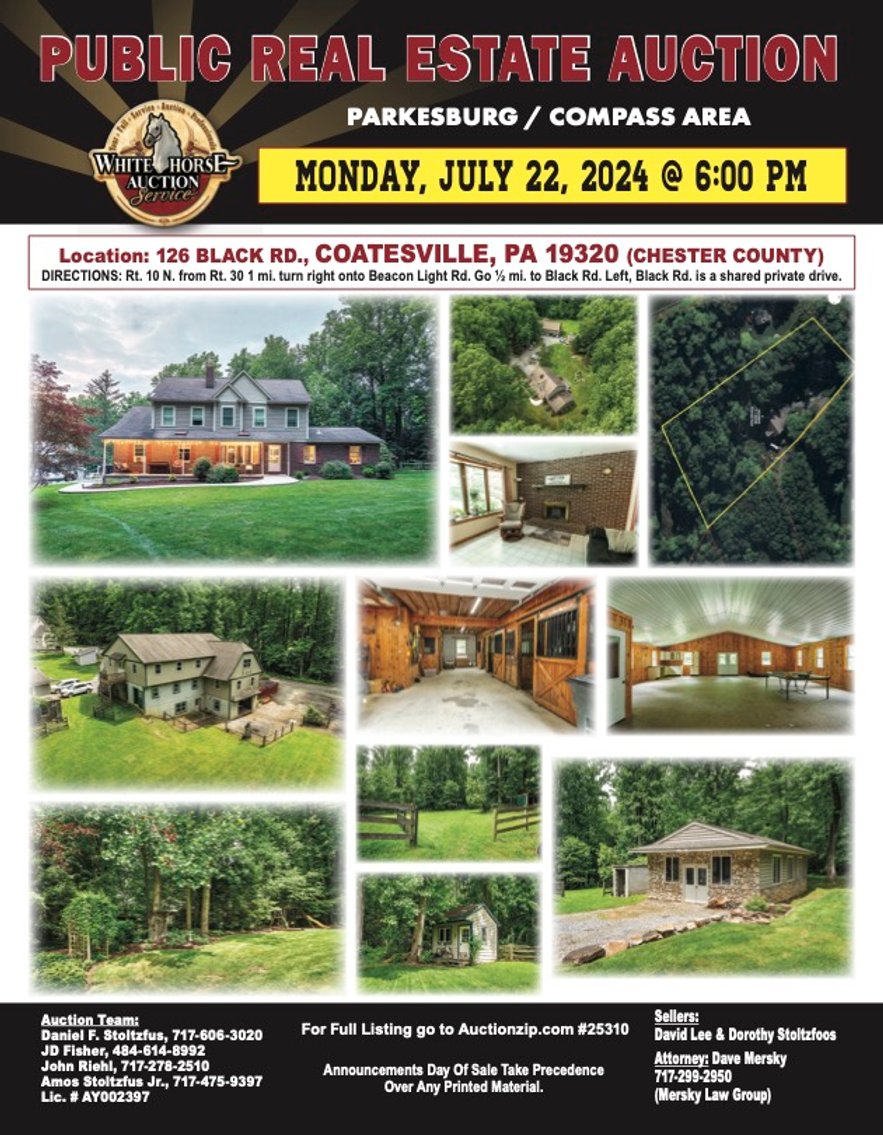 Image for Real Estate Auction for Dave and Dorothy Stoltzfoos