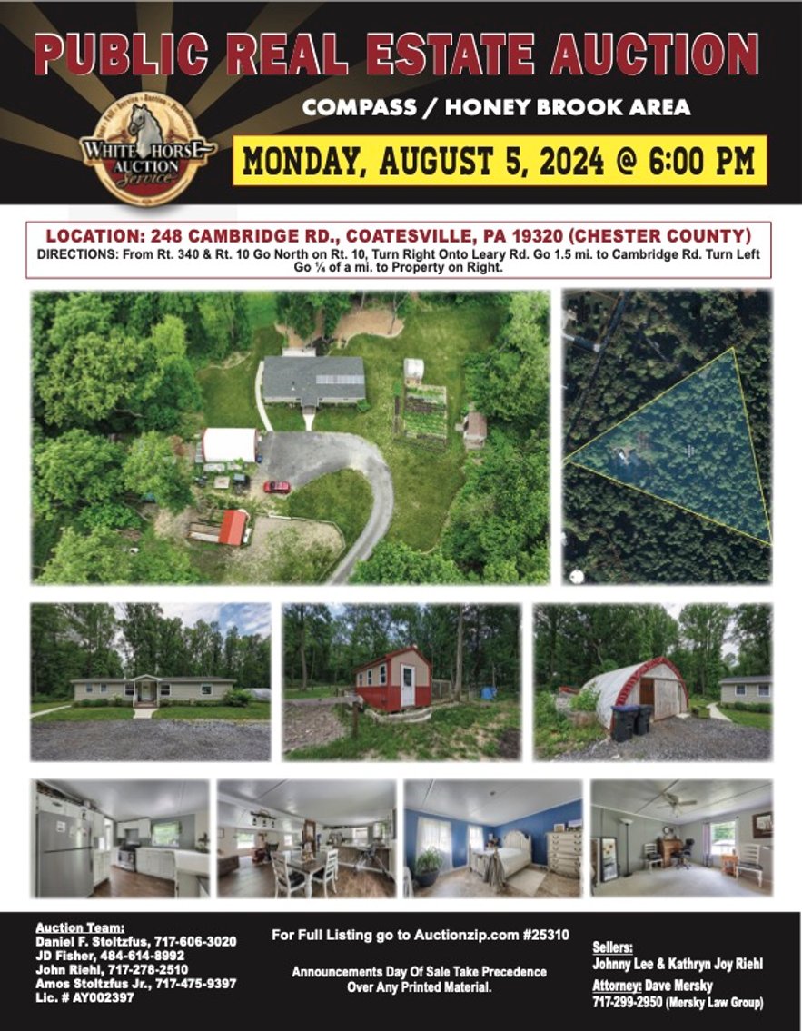 Image for Real Estate Auction For Johnny Lee & Kathryn Riehl