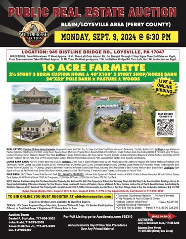 Image for Real Estate Auction For Leroy & Rachel Ann Zook