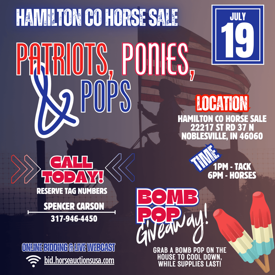 Image for Hamilton County Horse & Tack Sale -SATURDAY July 19th - Noblesville, IN