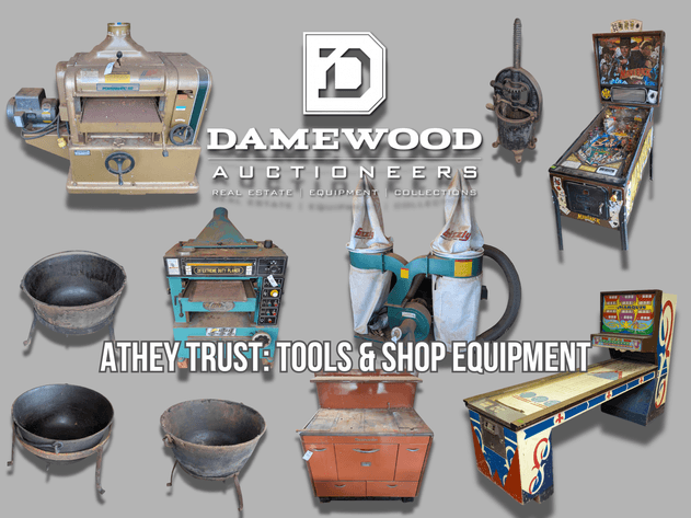 Image for James C. Athey Family Trust & Jo Ann D. Athey Family Trust - Session 3 - Wood Working Tools, Pin Ball Machine, Butchering Items, Kettles, Freezers, Hardware & More!