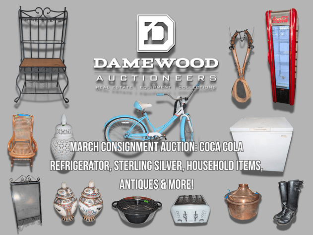 Image for March Consignment Auction - Local Artwork, Sterling Silver, Artwork, Household Items, Antiques and More! - Virtual Auction - No In-Person Bidding