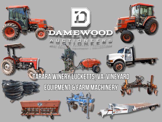 Image for Vineyard Equipment & Farm Machinery Auction - Session 2 - Tarara Winery of Lucketts, VA - Bid Online or In-Person