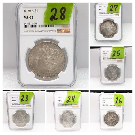 Image for Gold Coins, Morgan Silver Dollars, Peace Dollars, US Silver Coins, Sterling Silver, Vintage Lunch Boxes & Loudoun County Ledgers! - Virtual Auction - No In-Person Bidding