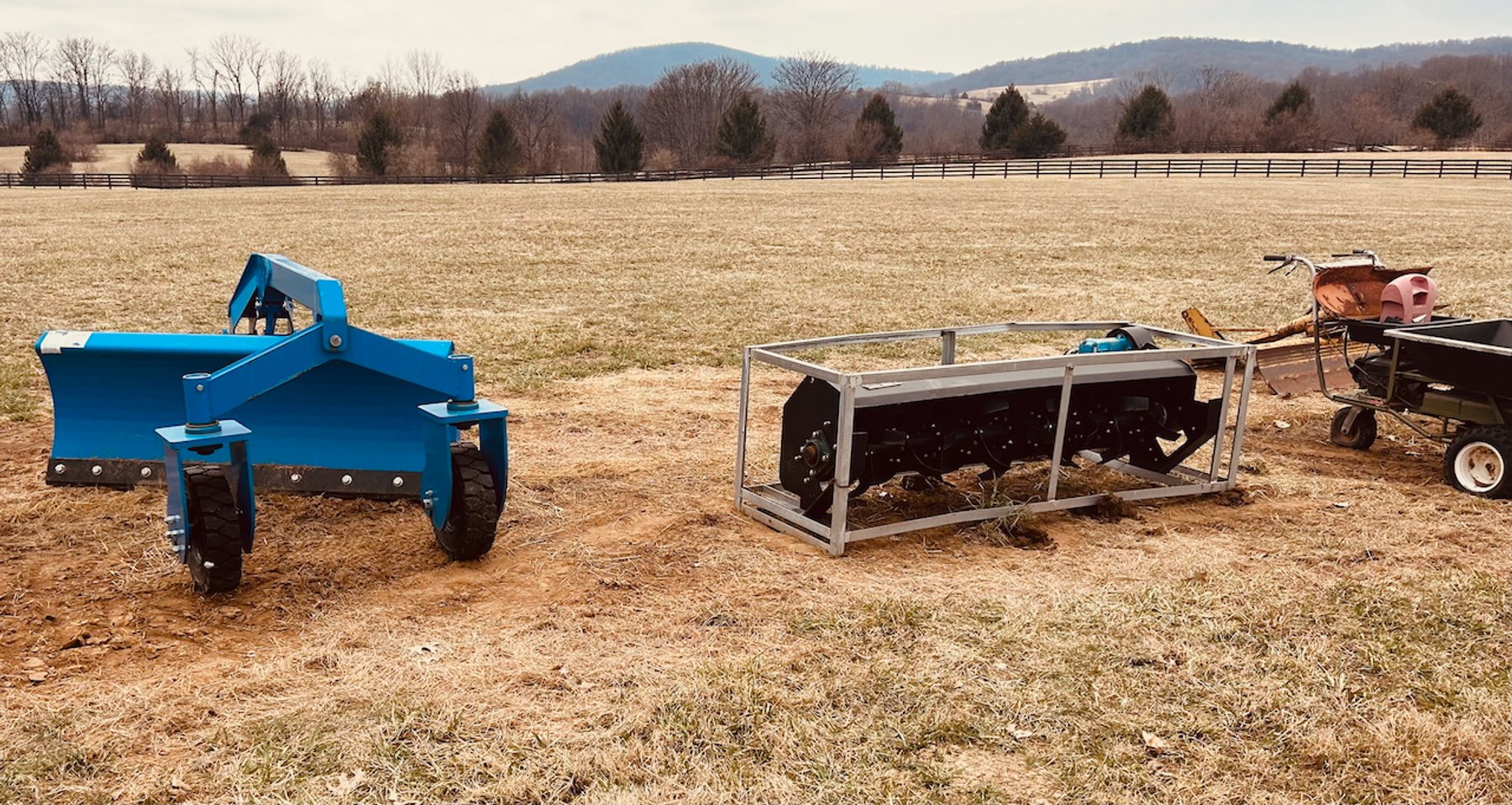 Image for Tractors, Quick Attach Implements, Skid Steer Attachment, 3 Point Implements, Landscaping Equipment, Mowers & More -- Virtual Auction