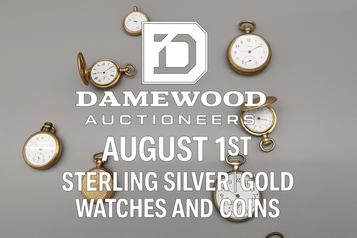 Image for Gold Pocket Watches, Sterling Silver, US & Foreign Silver Coins - William C. Whitmore Estate - Virtual Auction - No In-Person Bidding