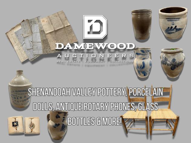 Image for Shenandoah Valley Pottery, Porcelain Dolls, Antique Rotary Phones, Glass Bottles & More! - Virtual Auction - No In-Person Bidding