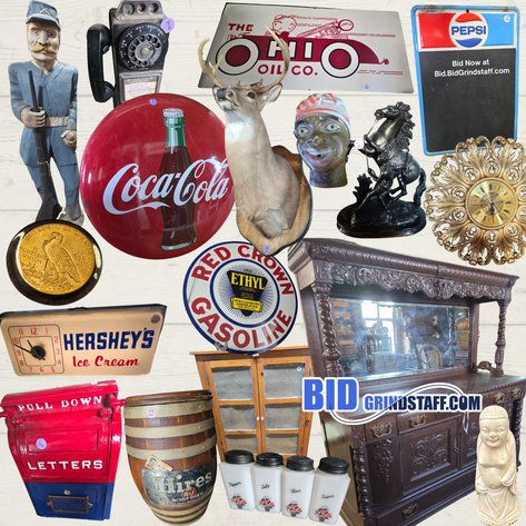 Image for The Lodge at Montross Online Auction | Antiques, Lodge Décor, Advertising, Primitives & Furniture 5879 Stratford Hall Rd. Montross Va