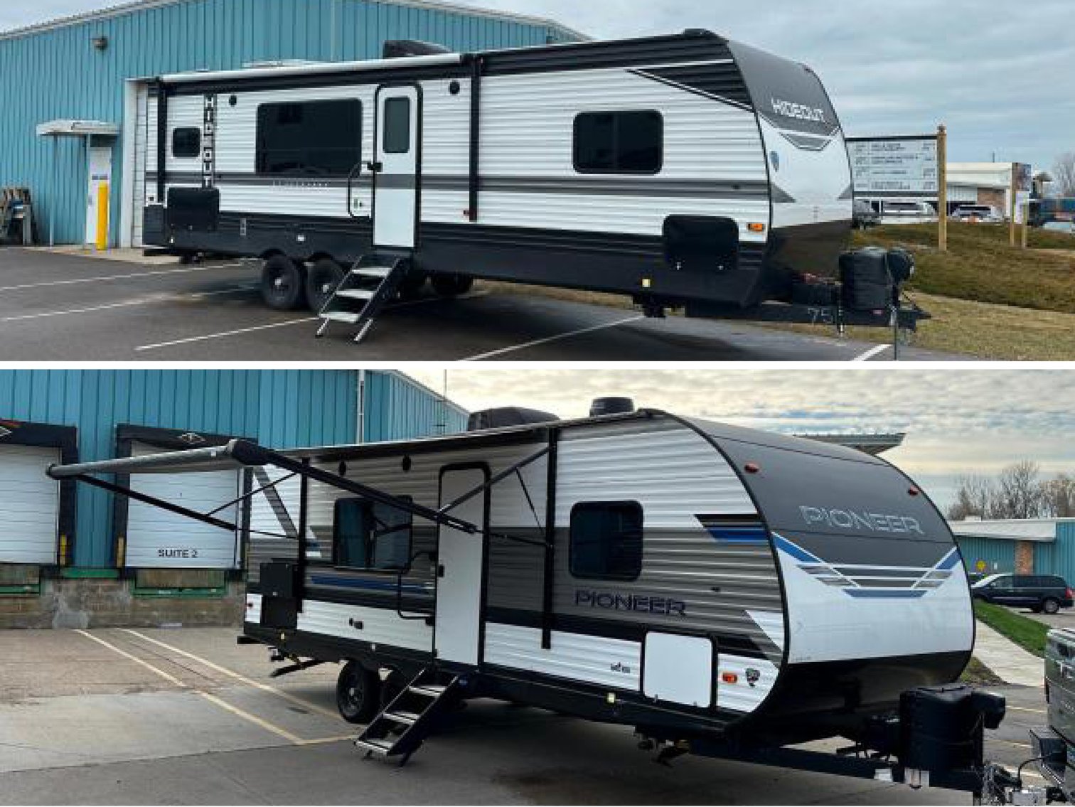 2023 Keystone Hideout 28RKS Camper &  2022 Heartland BH 250 Camper