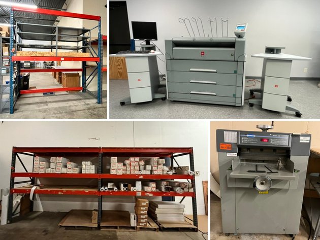 Image for Commercial Printing Equipment, Pallet Racking & Office Supplies (154979)
