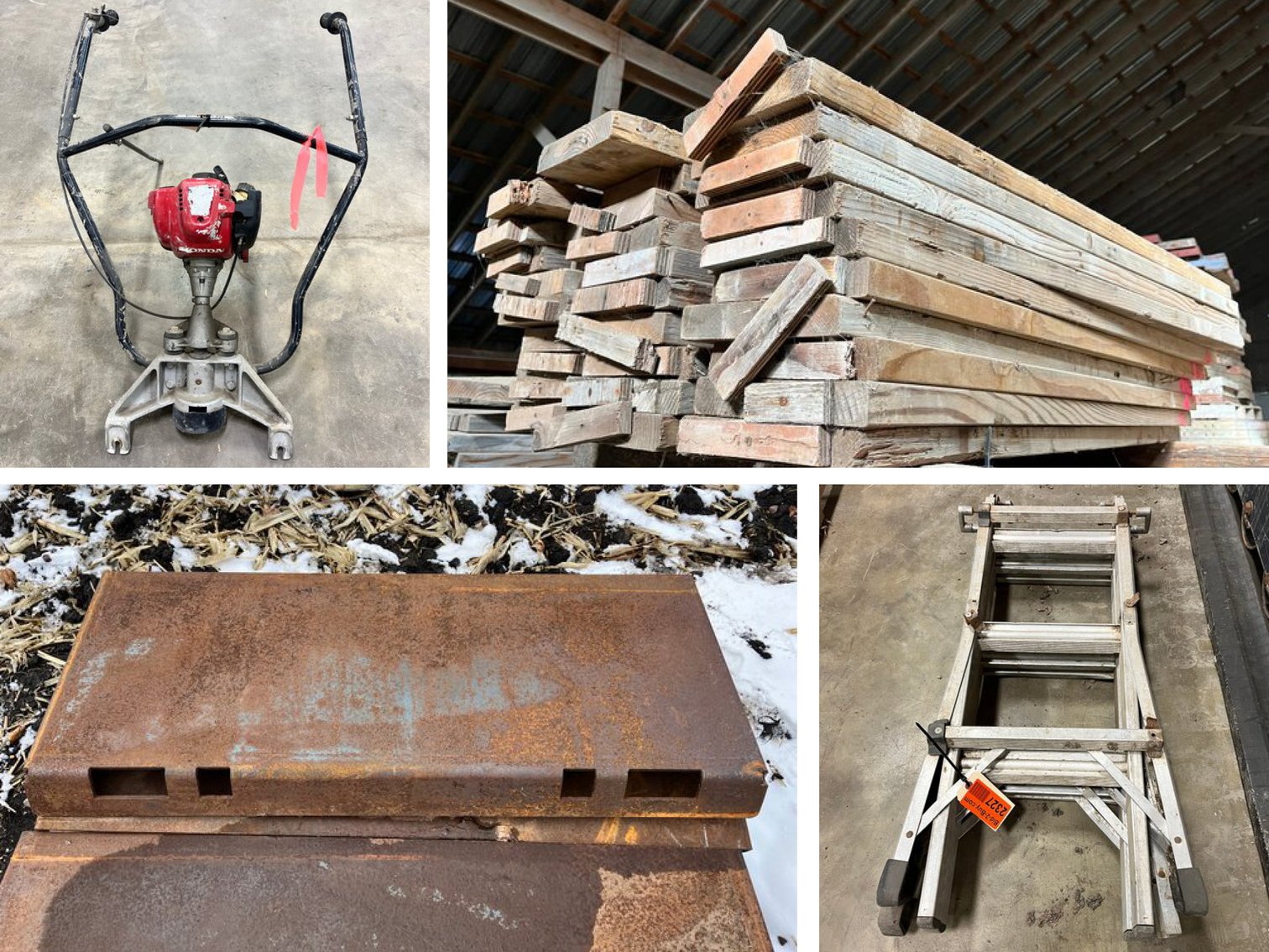 Skid Loader Attachments, Tools, Lumber & Equipment (131789)