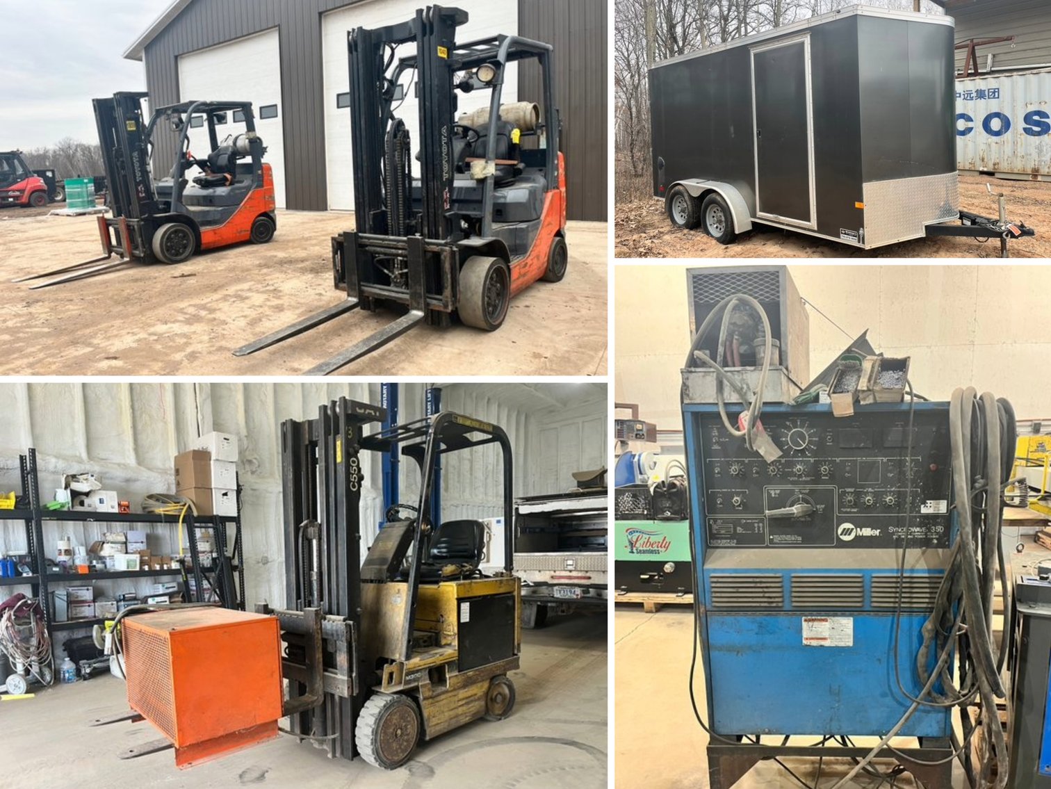 Spray Foam Trailer, Forklifts, Generators (134923)