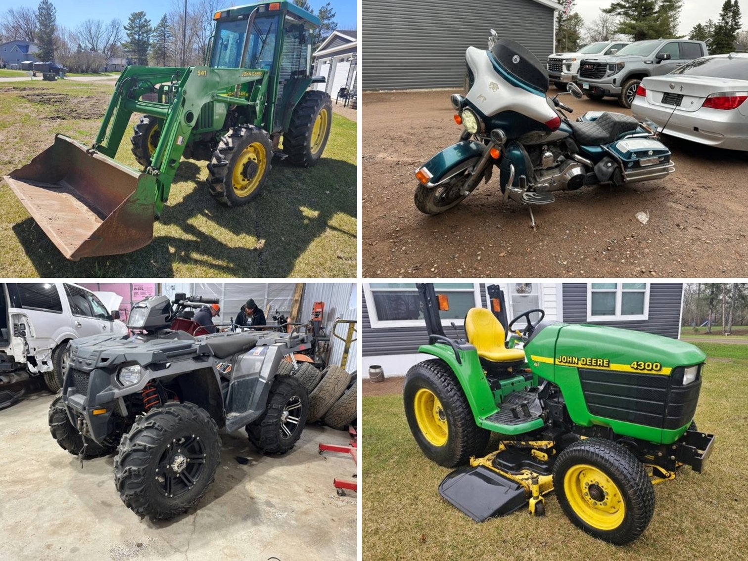 Recreational & Utility Vehicles: John Deere, Harley Davidson, Boats, ATVs, and More (139471)