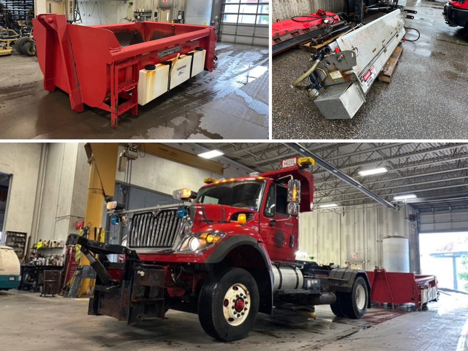 City of Rogers: 2012 International 7500 Work Star Hook Truck,  Roll Off Container, Plow Equipment (142288)