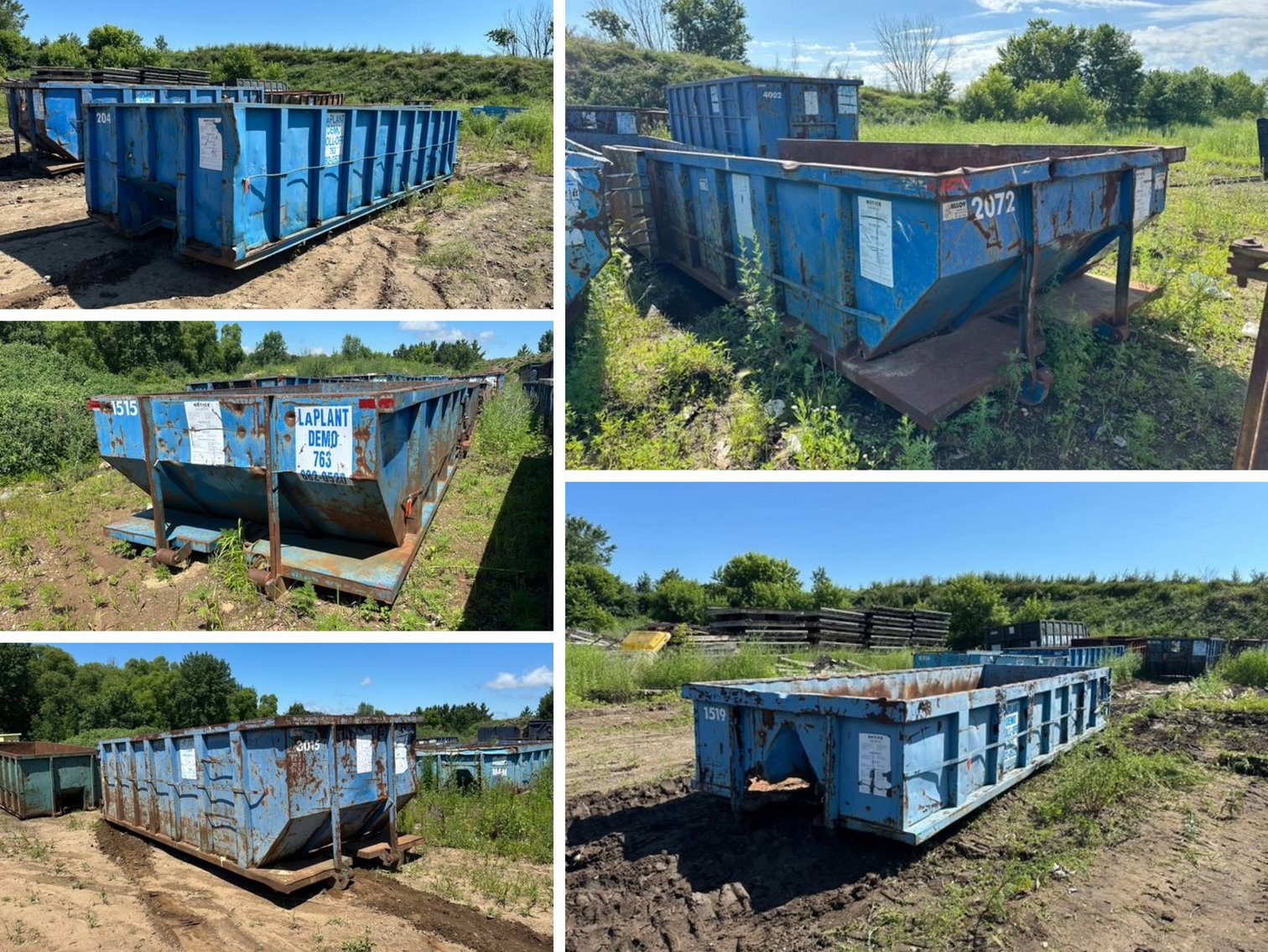 (21) Cable Roll Off Dumpsters (144271)