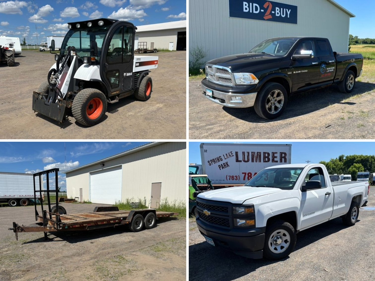 2018 Bobcat 5600 Toolcat, 2017 Tilt Bed Trailer, Vehicles and Equipment  (137439)