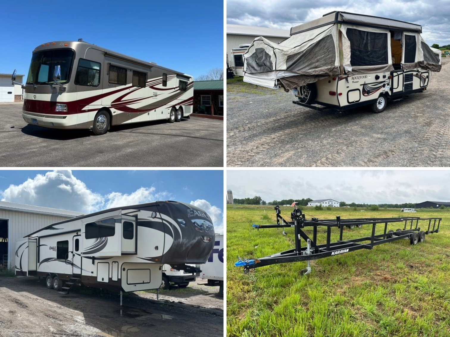 Multi-Location Auction: Motorhomes, Boats, Campers & Pop-Up Trailers (137316)
