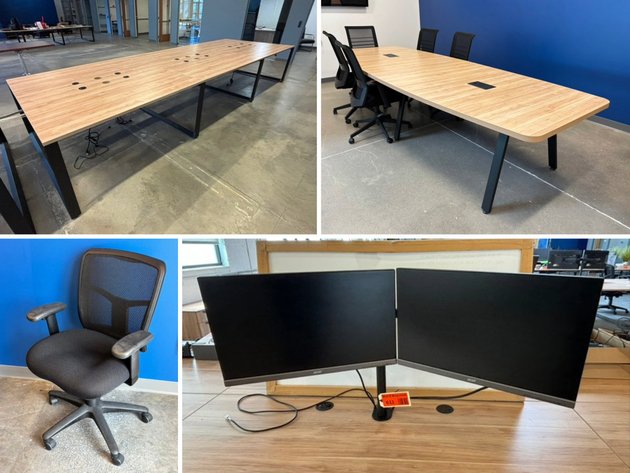 Image for Complete Office Furniture Liquidation: Modular Desks, Monitors, Private Office Sets & More (147011)