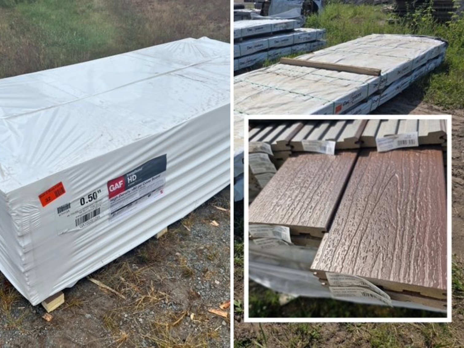 GAF EnergyGuard Polyiso Insulation & 16' Deckorators Slotted Composite Deck Boards (148183)