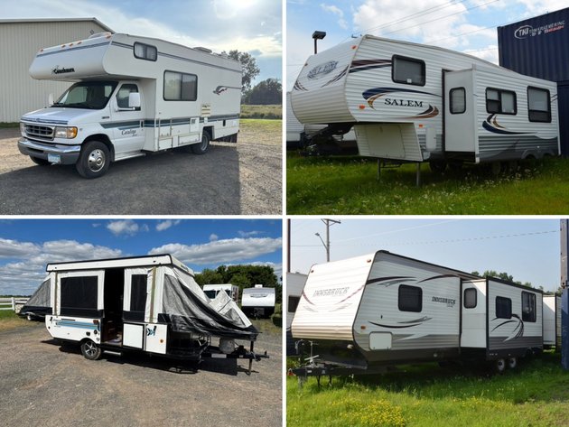 Image for Multi-Location Camper Auction: Coachman Motorhome, (2) Pop Up Campers, Travel Trailers, 5th Wheels (149649)