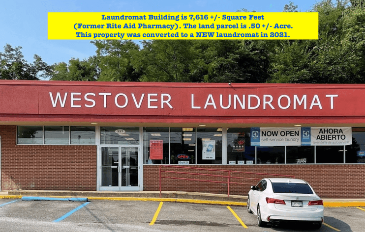 Image for CASHFLOW! ONLINE AUCTION! Laundromat and Real Estate Auction in Westover! Bidding is open now and begins closing on Thursday, March 26th, at 6:00 p.m.