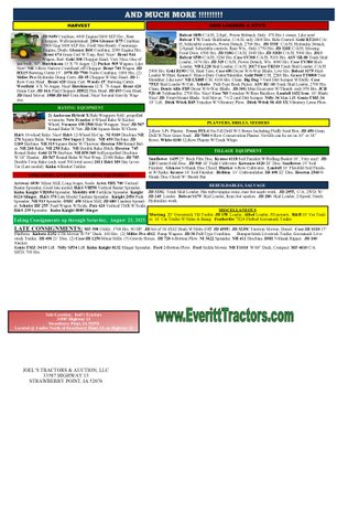 Image for Ring #1 HUGE TRACTOR & MACHINERY AUCTION-LIVE & ONLINE 8/27/2025