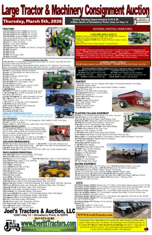 Image for Ring #1 - Large Live & Online Tractor & Machinery Consignment Auction - March 5, 2026