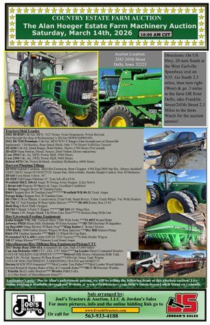 Image for Country Estate Farm Auction: The Alan Hoeger Estate Farm Machinery Auction
