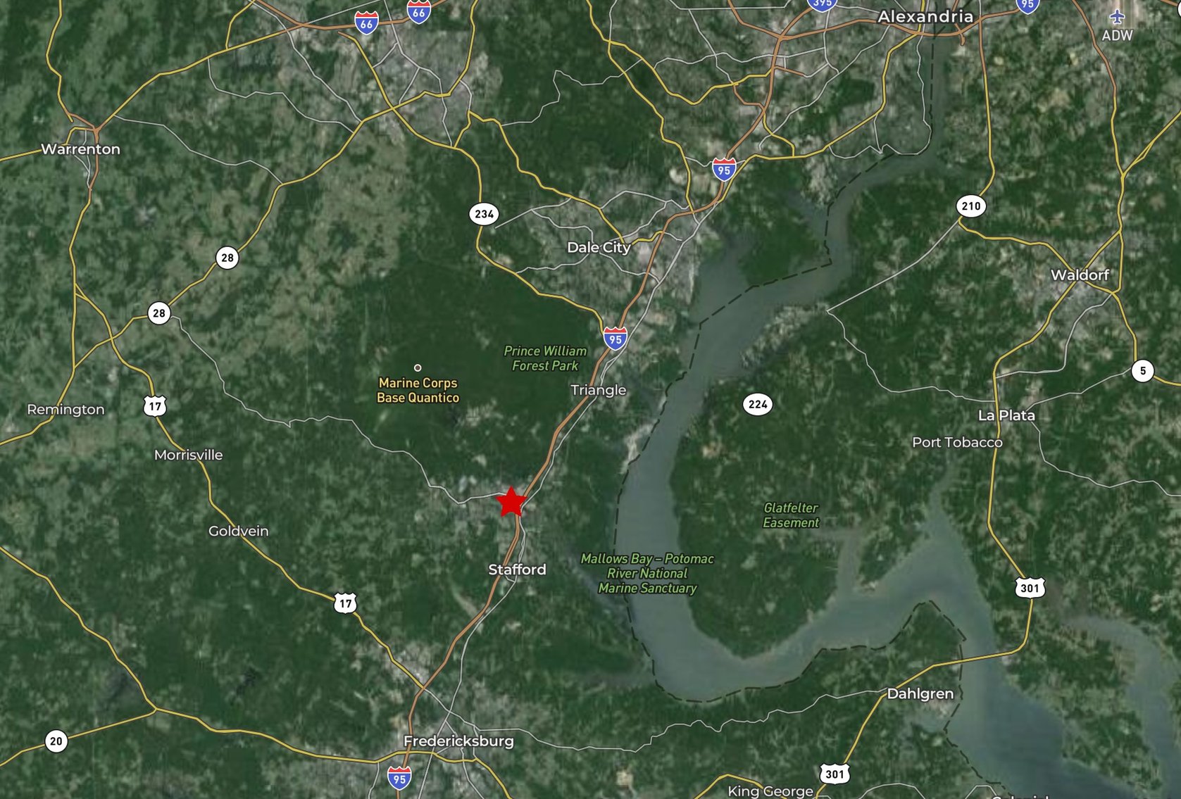 Image for 1.1 +/- Acre Corner Lot Yards From the Heart of Retail/Business on Garrisonville Rd. (Rt. 610) in Stafford County, VA--ONLINE ONLY BIDDING!!