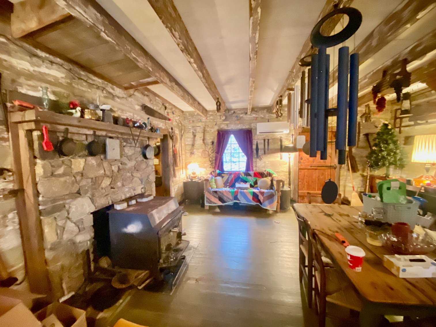 Image for 4 BR/1.5 BA Period Correct Relocated 1850's Log Cabin on 10 +/- Acres w/Amazing Mountain Views in Greene County, VA--ONLINE ONLY BIDDING!!