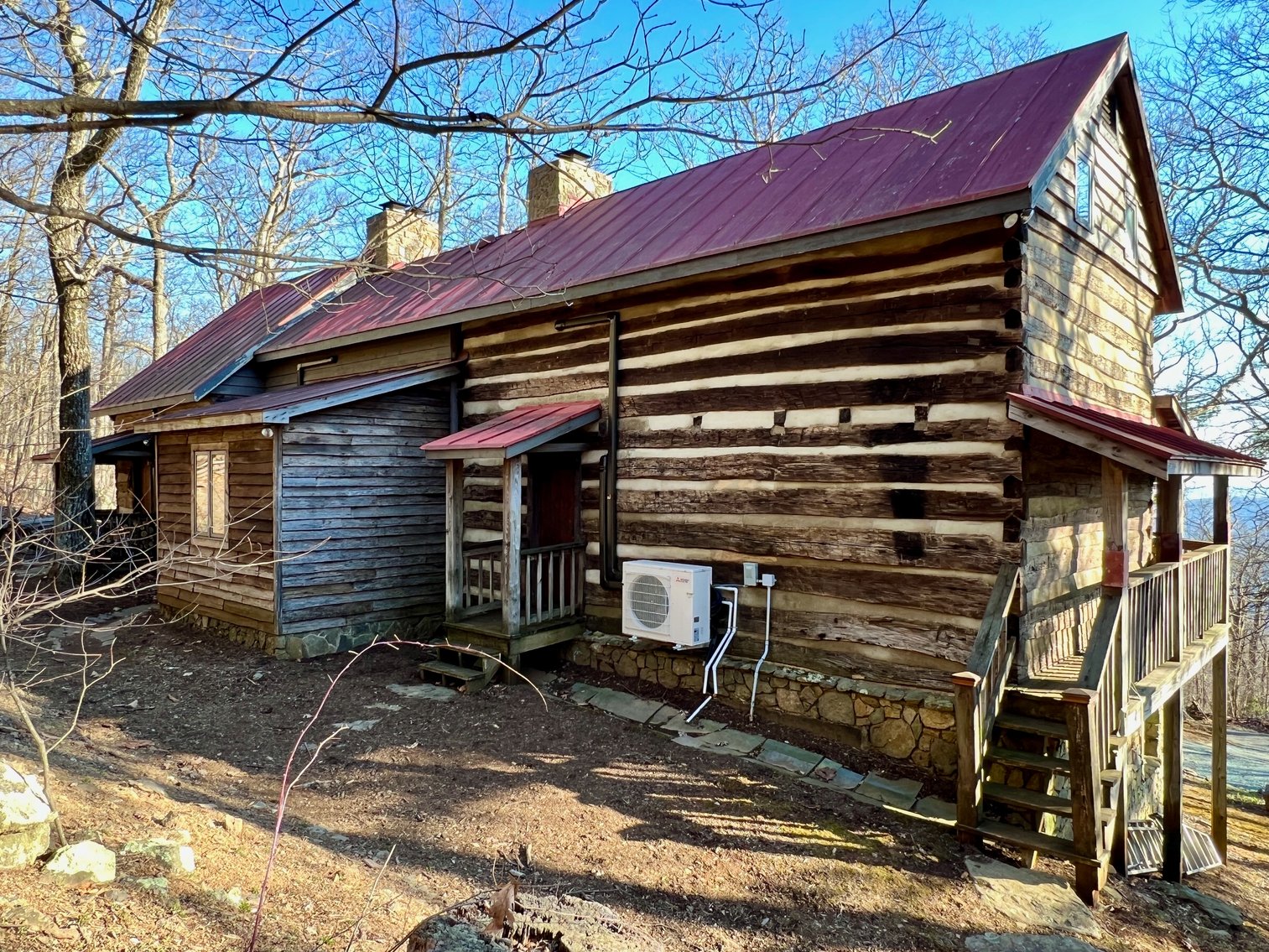 Image for 4 BR/1.5 BA Period Correct Relocated 1850's Log Cabin on 10 +/- Acres w/Amazing Mountain Views in Greene County, VA--ONLINE ONLY BIDDING!!