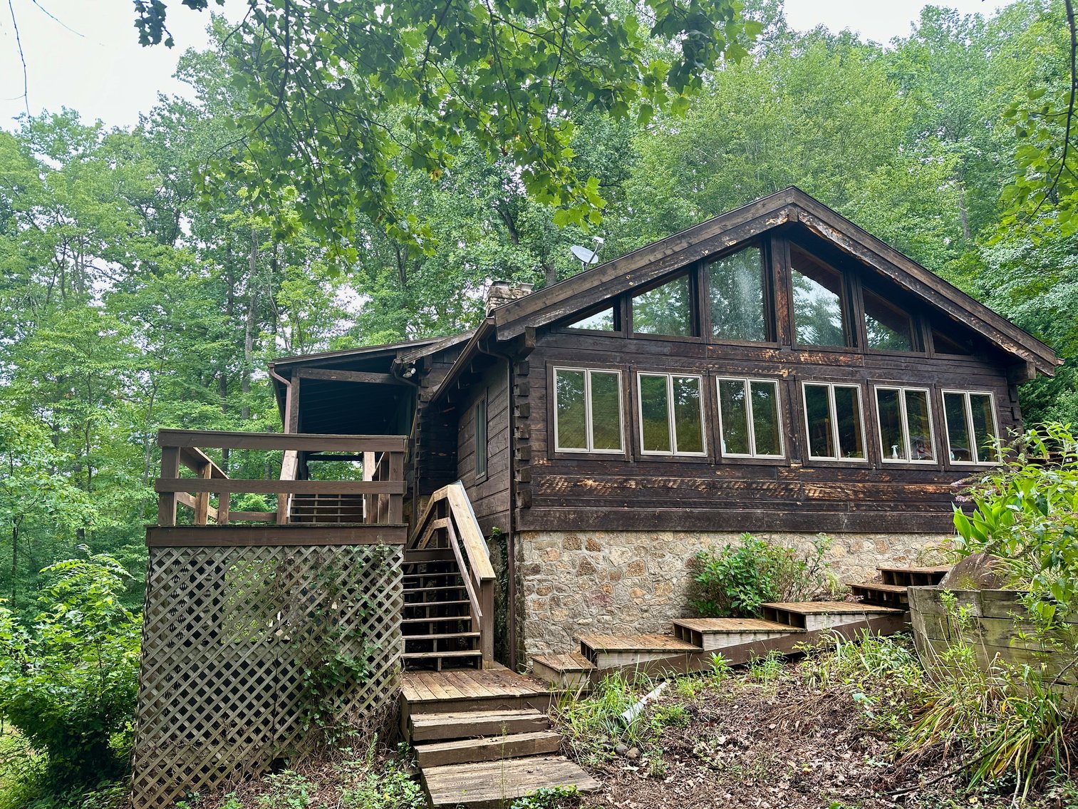 Image for 4 BR/2 BA Log Home on 7.9 +/- Acres w/400' +/- of Rapidan River Frontage & 2 Shops/Garages--Madison County, VA