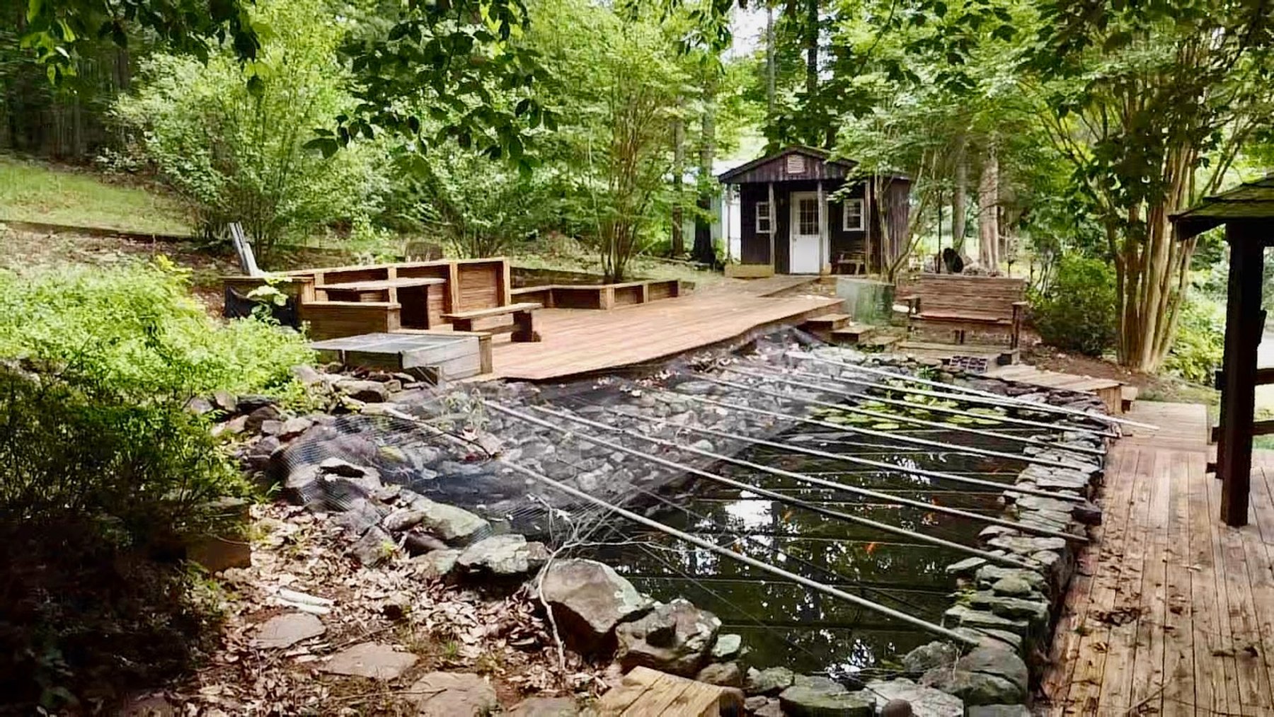 Image for 4 BR/2 BA Log Home on 7.9 +/- Acres w/400' +/- of Rapidan River Frontage & 2 Shops/Garages--Madison County, VA