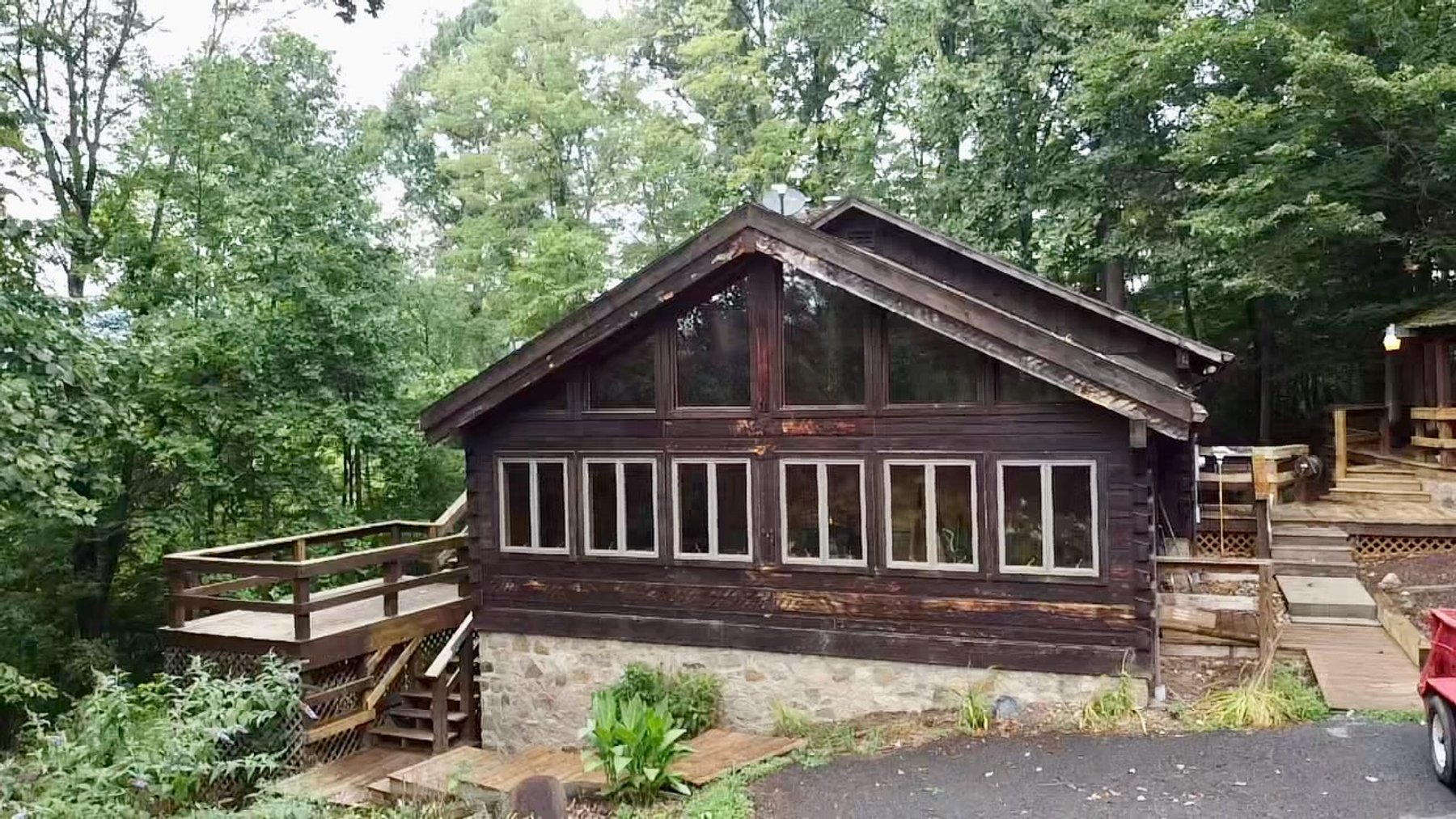 Image for 4 BR/2 BA Log Home on 7.9 +/- Acres w/400' +/- of Rapidan River Frontage & 2 Shops/Garages--Madison County, VA