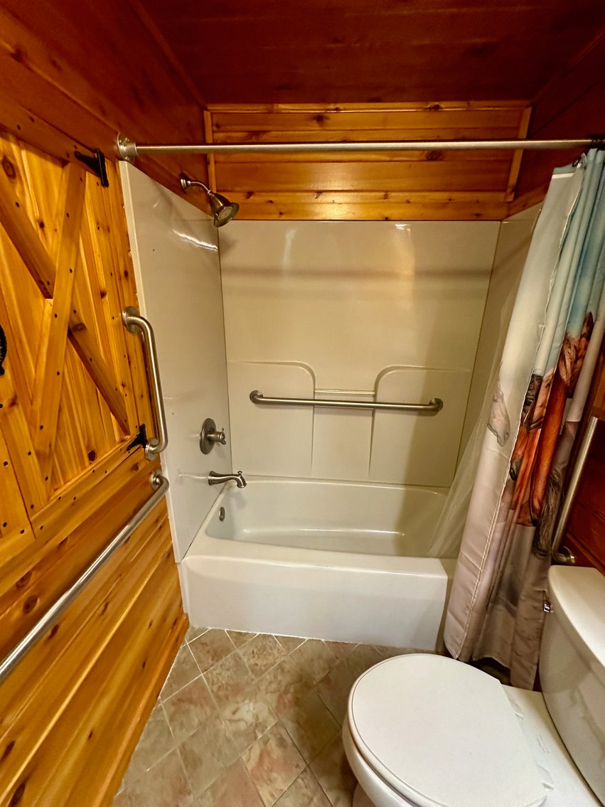 Image for 4 BR/2 BA Log Home on 7.9 +/- Acres w/400' +/- of Rapidan River Frontage & 2 Shops/Garages--Madison County, VA