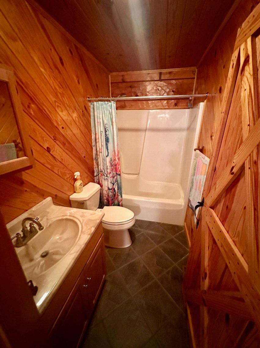 Image for 4 BR/2 BA Log Home on 7.9 +/- Acres w/400' +/- of Rapidan River Frontage & 2 Shops/Garages--Madison County, VA