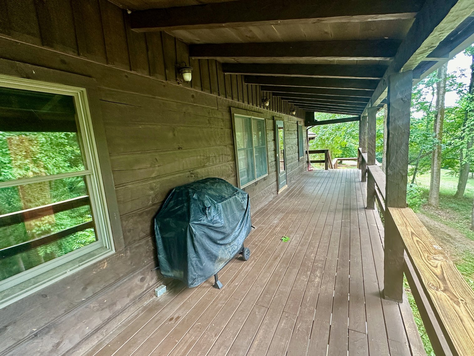 Image for 4 BR/2 BA Log Home on 7.9 +/- Acres w/400' +/- of Rapidan River Frontage & 2 Shops/Garages--Madison County, VA