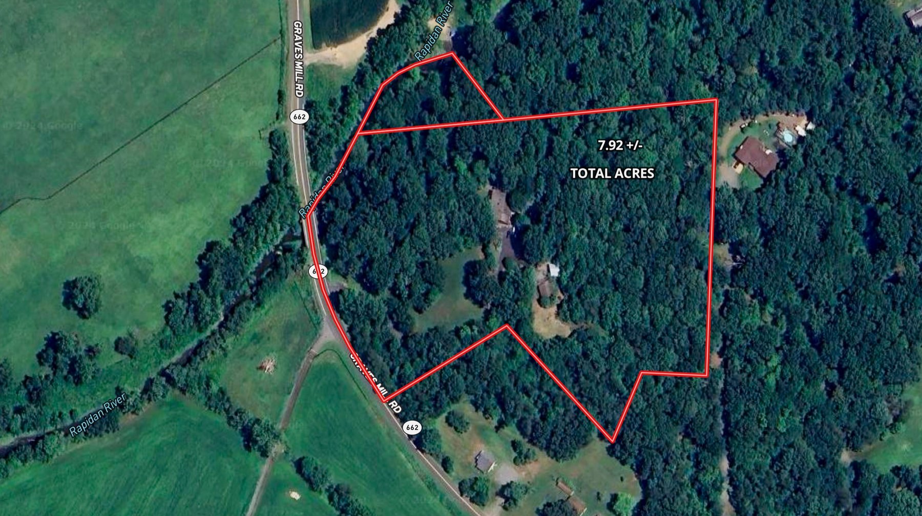 Image for 4 BR/2 BA Log Home on 7.9 +/- Acres w/400' +/- of Rapidan River Frontage & 2 Shops/Garages--Madison County, VA