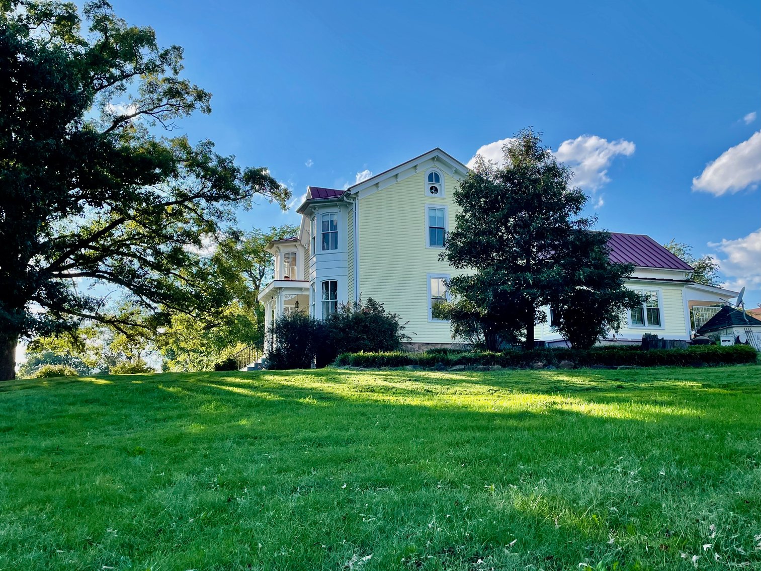 Image for 4 BR/4 BA Victorian/Queen Anne Style Farm House:  Detached Garages/Shops w/Apartment, Pond & Pool on 10.5 +/- Acres in Fauquier County, VA