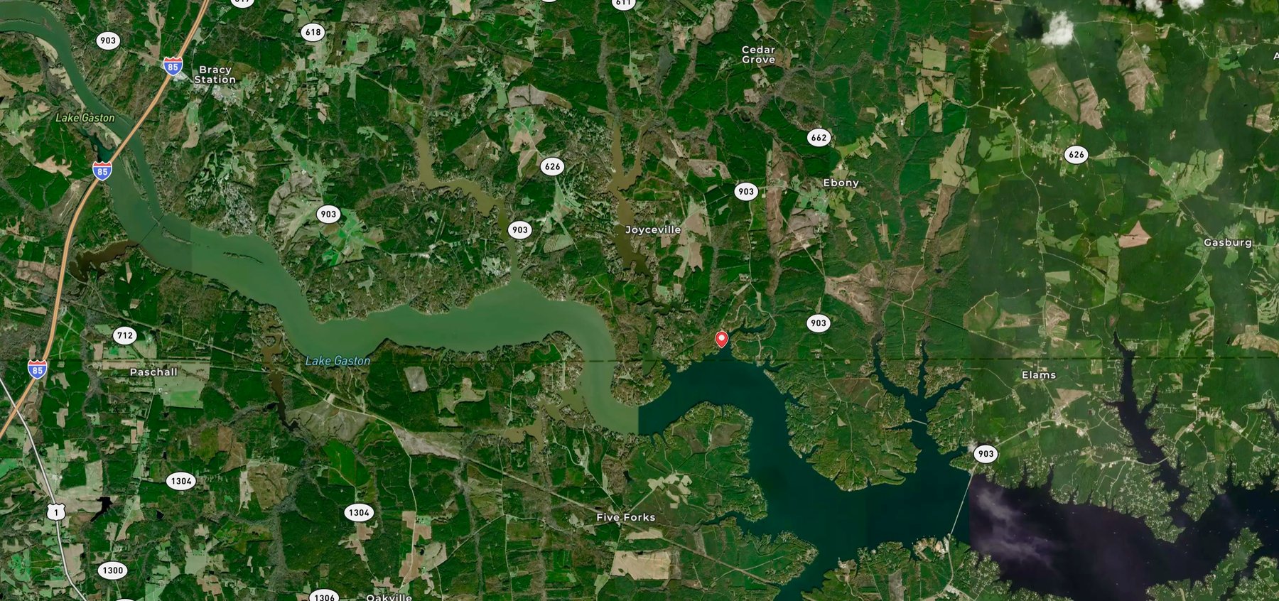 Image for 3 BR/2 BA Lake Gaston Waterfront Home w/Boat House on 1.17 +/- Acre Deep Water Lot--ONLINE ONLY BIDDING!!